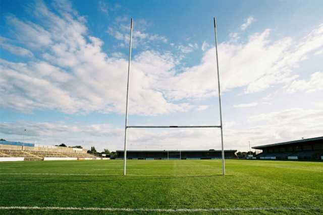 Close-up of a goal post