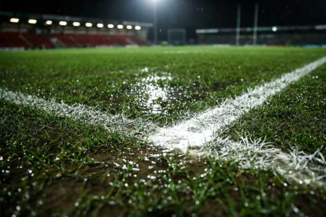 White lines in the rain